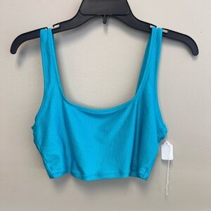 EUC Aerie teal bikini top